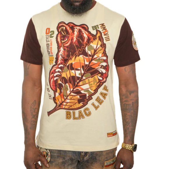 BLAC LEAF EAT OR BE EATEN SHIRT MEDIUM - Picture 1 of 13